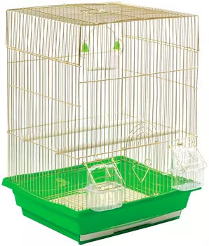 Клетка для птиц Triol A4005g золото 35 х 28 х 46 см (1 шт)