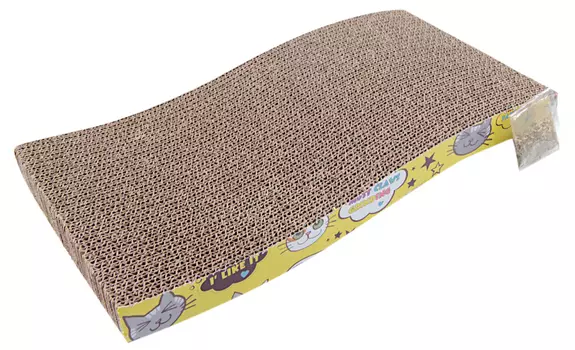 Когтеточка коврик Pet Choice картонная с кошачьей мятой 43 х 21 х 6,5 см (1 шт)