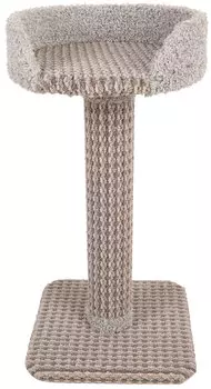 Когтеточка столбик с лежанкой PerseiLine Крафт № 4 ковролин M 70 х 35 х 10 см (1 шт)