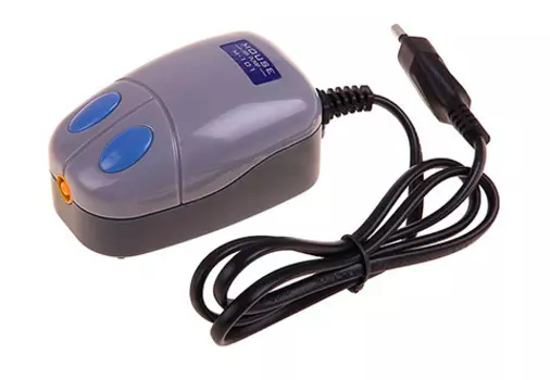 Компрессор Mouse-101 для аквариума одноканальный 1,2 Вт 1 л/мин (1 шт)