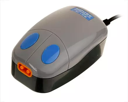 Компрессор Mouse-106 для аквариума двухканальный с регулятором 4,0 Вт 2,5 л/мин (1 шт)