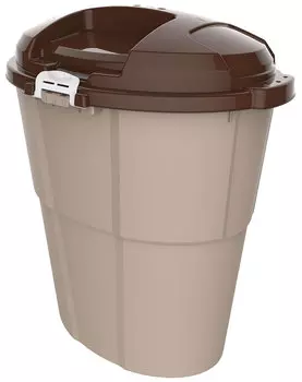Контейнер для корма Bama Pet Dado Eco бежевый 60 л (1 шт)