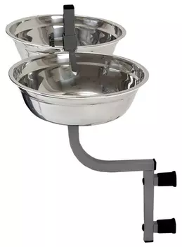 Кормушка настенная Eco металлическая 2 х 2,5 л 26 х 60 см (1 шт)