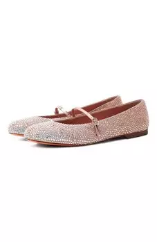 Кожаные балетки Santoni