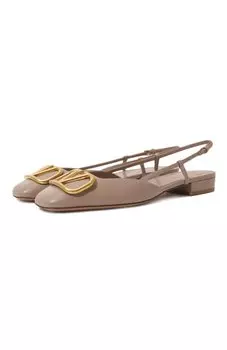 Кожаные балетки VLogo Valentino