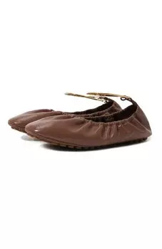 Кожаные балетки Fendi Filo Fendi