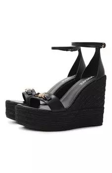 Кожаные босоножки Barocco Versace
