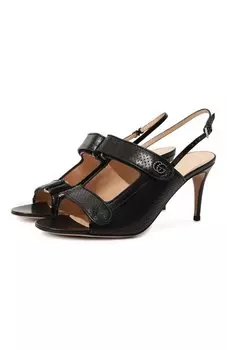 Кожаные босоножки Gucci