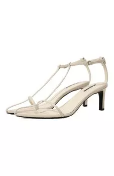 Кожаные босоножки Jil Sander