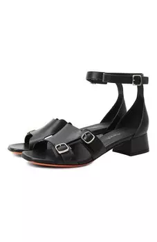 Кожаные босоножки Santoni