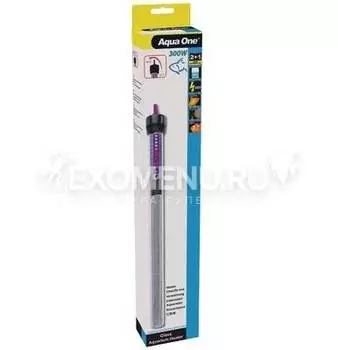 Aqua One Glass Heater 300W - Терморегулятор для аквариумов, 300 Вт, 33 см