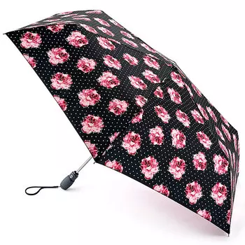 Зонт женский Fulton RosiePinSpot купол 93см, черный