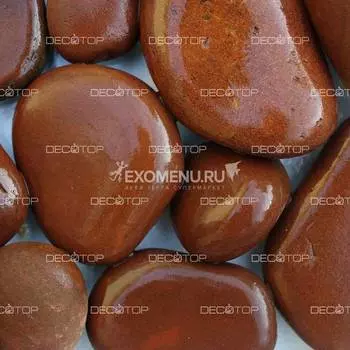 DECOTOP Brick – Натуральная кирпичная галька, 3-10 см, 2.3 кг/1.5 л