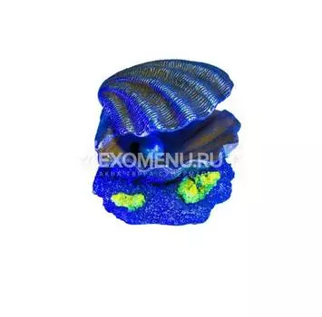 Декорация флуоресцирующая Glofish Ракушка (8 х 7.5 х 8см)