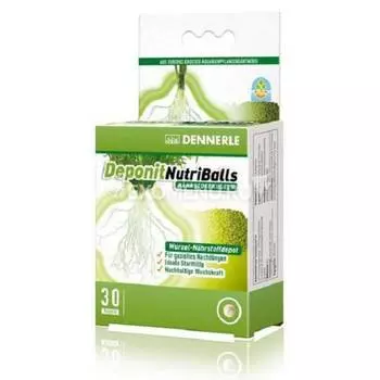 Dennerle Deponit NutriBalls - Корневое удобрение в виде шариков для любых аквариумных растений, 30 шт. на 8-30 растений