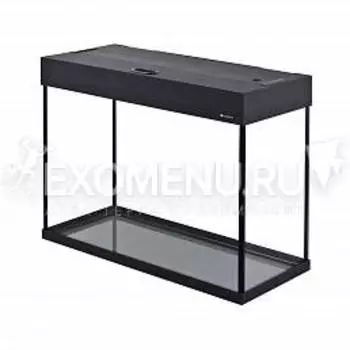 Аквариум AquaPlus 100 (700х300х560-6), 96л. прямоугольный со светильником LUX 2х18Вт, черный