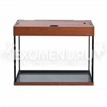 Аквариум AquaPlus 100 (700х300х560-6), 96л. прямоугольный со светильником LUX 2х18Вт, итальянский орех