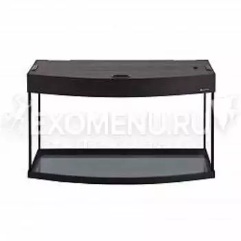 Аквариум AquaPlus 115 (800х350х490-6) фигурный со светильником LUX 2х18Вт. венге