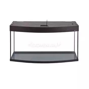Аквариум AquaPlus 170 (1000х400х560-6/8) фигурный со светильником LUX 2х30Вт. венге