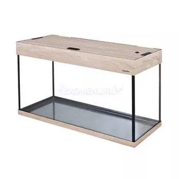 Аквариум AquaPlus 200 (1000х400х560-6/8), 185л. прямоугольный со светильником LUX 2х30Вт. дуб сонома
