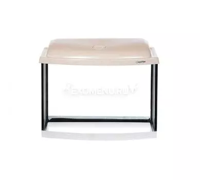 Аквариум AquaPlus STD Ф50 выбеленный дуб (500х300х410-5) фигурный, 46 л., со светильником 1х14Вт.