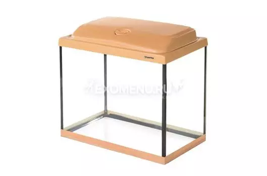 Аквариум AquaPlus STD П60 бук (500х300х460-5) прямоугольный, 55 л., со светильником 1х14Вт.