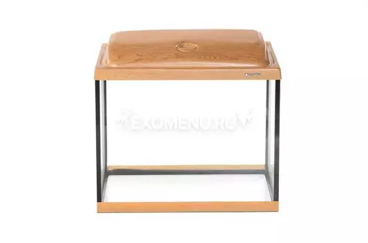 Аквариум AquaPlus STD П60 дуб (500х300х460-5) прямоугольный, 55 л., со светильником 1х14Вт.