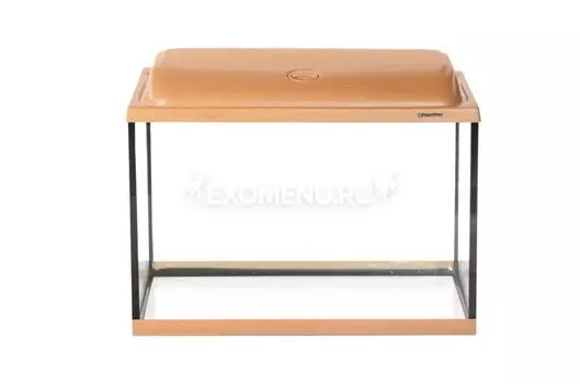 Аквариум AquaPlus STD П72 бук (600х300х460-5) прямоугольный, 66 л., со светильником 1х15 Вт.
