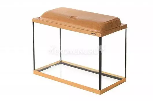 Аквариум AquaPlus STD П72 дуб (600х300х460-5) прямоугольный, 66 л., со светильником 1х15 Вт.