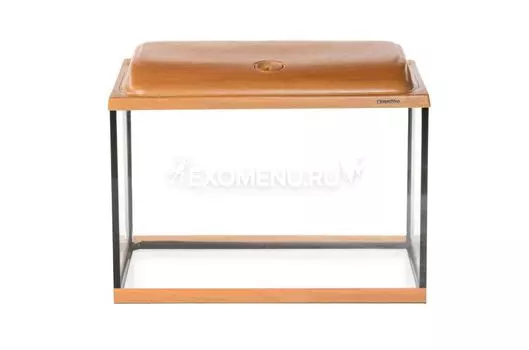 Аквариум AquaPlus STD П72 ольха (600х300х460-5) прямоугольный, 66 л., со светильником 1х15 Вт.