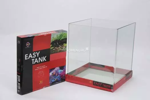 Аквариум UpAqua Easy Tank S 30, 31 л, с изогнутой передней стенкой из обычного стекла, 30х30х35 см
