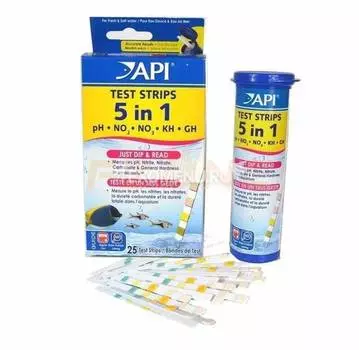 API pH Аквариум Тест Стрипс - Полоски для определения уровня pH в аквариумной воде pH Aquarium Test Strips