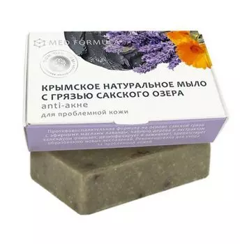 Дом Природы MED-Formula - Мыло на основе грязи Сакского озера Anti-акне 100 г