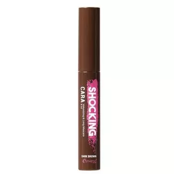 Esthetic House Shocking Cara Volumizing&amp;Long Mascara - Коричневая тушь для объема ресниц 8 мл