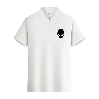 Personalized Chest Logo Mens Polo T Shirt Fashion Casual T-Shirts Simplicity Loose Crewneck Summer Breathable Mens Tops S