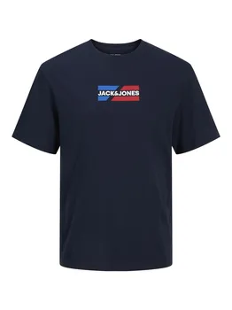 Классическая футболка JACK & JONES Shirt, синий/темно-синий