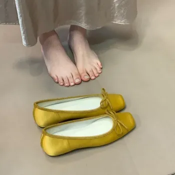 Women s Flats Bow Decorated Comfortable Low Heel Ballet Shoes 39EU/CN40 синий