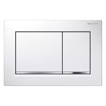 Кнопка для инсталляции Geberit Omega 30 115.080.KJ.1 белый/хром