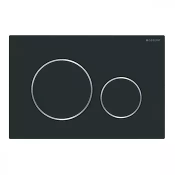 Кнопка для инсталляции Geberit Sigma 20 115.882.14.1 черный матовый/хром глянцевый