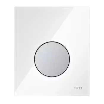 Кнопка для инсталляции Tece TECEloop Urinal 9820178 белая, клавиша матовый хром