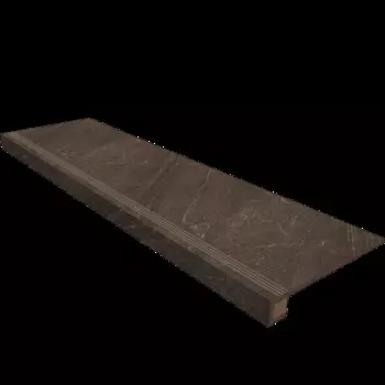Комплект Estima Gabbro Ступень Brown GB04 33x120 Непол. + Подступенок 14,5x120
