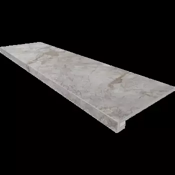 Комплект OnlyGres Marble Ступень MOG201 33x120 без насечек + Подступенок 14,5x120