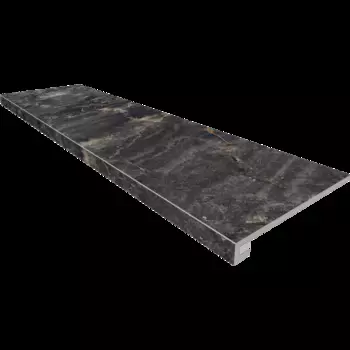 Комплект OnlyGres Marble Ступень MOG501 33x120 без насечек + Подступенок 14,5x120