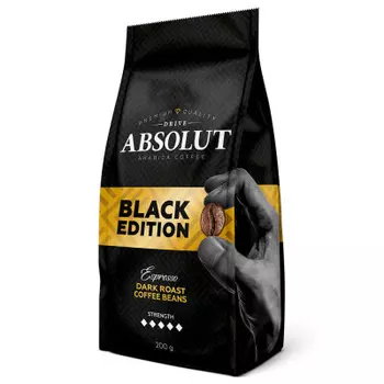 Кофе Absolut 200 г драйв блэк эдишн зерно