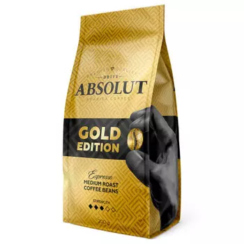 Кофе Absolut 200 г драйв Gold эдишн зерно