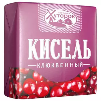 Кисель бабушкин хуторок 180 г клюквенный брикет