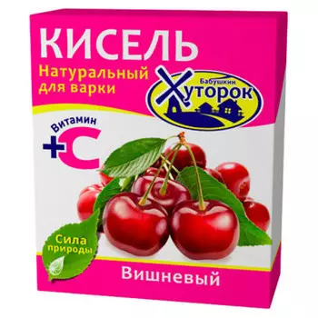 Кисель бабушкин хуторок 180г вишневый брикет