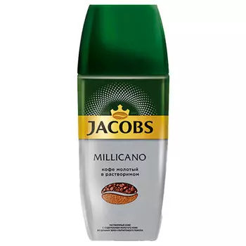 Кофе Jacobs Millicano 95г молотый в растворимом ст/б