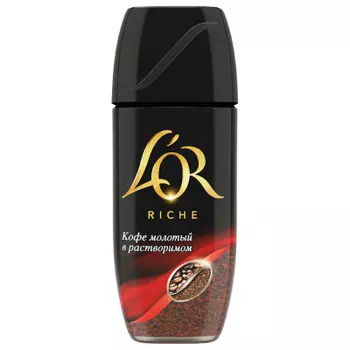 Кофе L’OR 95г Rich молотый в растворимом ст/б