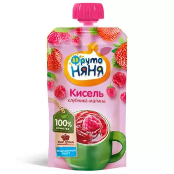Кисель фрутоняня 130 г клубника малина с 12 месяцев